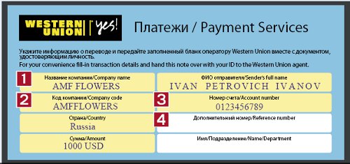 Western Union Payment Service Quick Paysm Amf International - western union payment service quick paysm amf international flowers delivery network