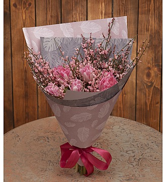 Bouquet-duet "Pink Lights"