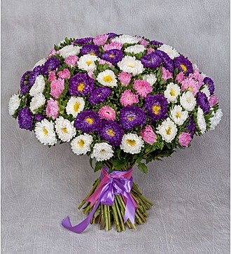 Bouquet "Colored asters"