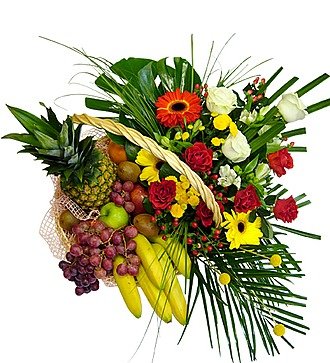 Fruit and flower basket