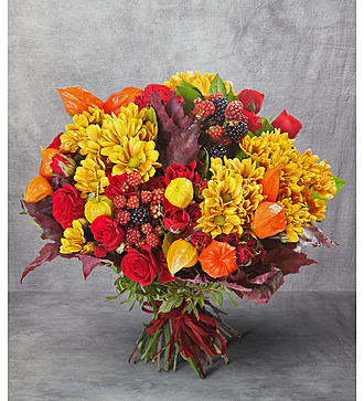 Bouquet "Autumn leaf fall"