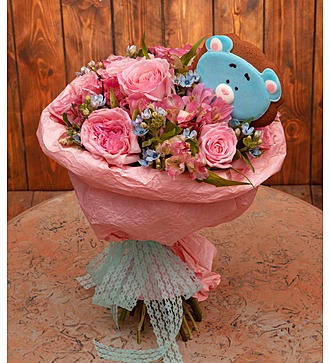 Bouquet-trio "Ensemble of tenderness"