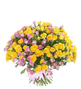 Bouquet of bush roses "Paints"