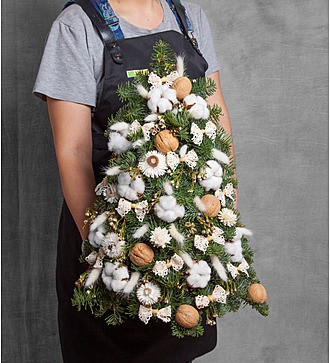 Christmas tree "White lace" (50 cm)