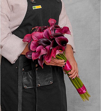 Bouquet of callas "Night" (15, 25 or 35)