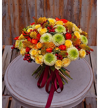 Bouquet-orchestra "Unique autumn style"