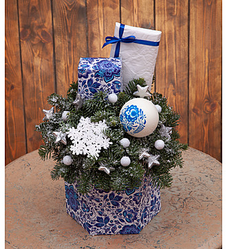 Gift box "Gzhel"