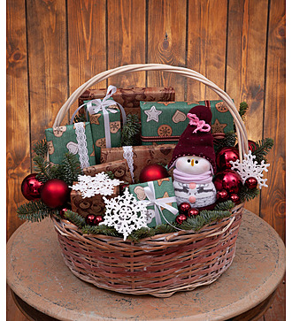 Gift basket "Snowman"