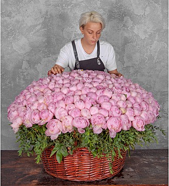 Composition of peonies (101, 301 or 501)