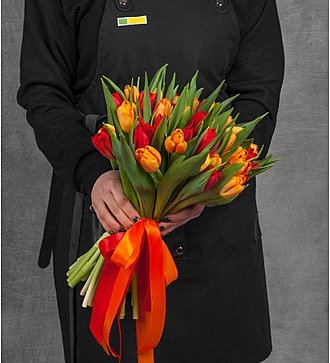 Букет тюльпанов "Палитра весны" (25, 51 или 101)