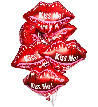 Букет шаров "Kiss me" (7 или 15 шаров)