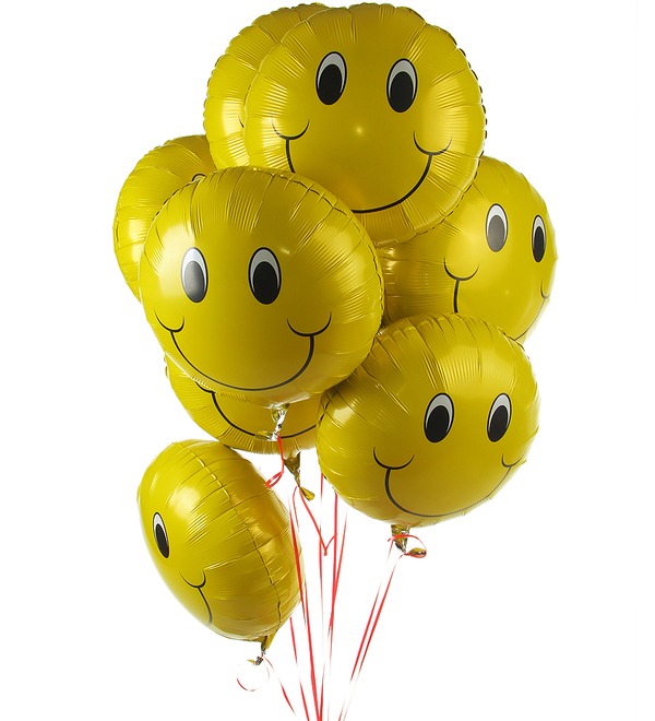 Bouquet of balloons Smile (9 or 18 balloons) – photo #1