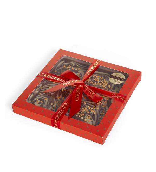 Шоколад молочный Узорный с карамелью – фото № 2