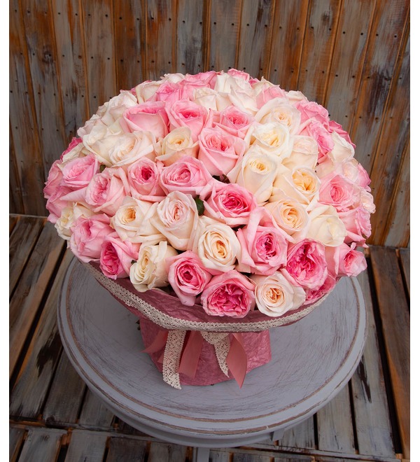 Букет-дуэт ароматных роз O Hara (15,25,35,51,75 или 101) – фото № 1