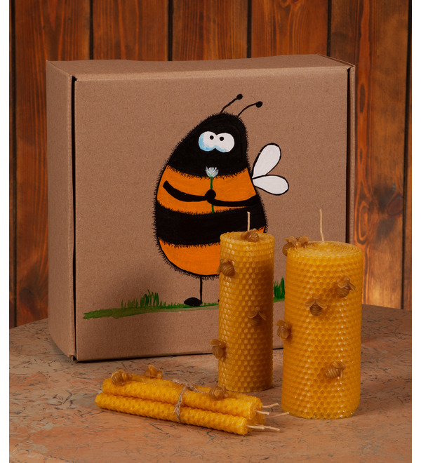 Set of candles Honey bees – photo #1