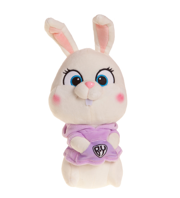 Soft toy Bunny in a lilac blouse (22 cm) – photo #1