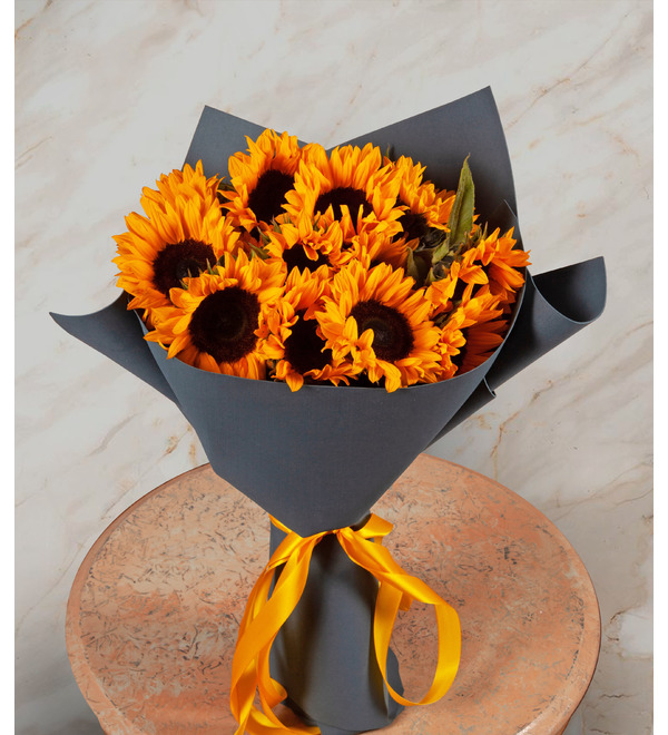 Bouquet-solo sunflowers (9,15,25,35 or 51) – photo #1