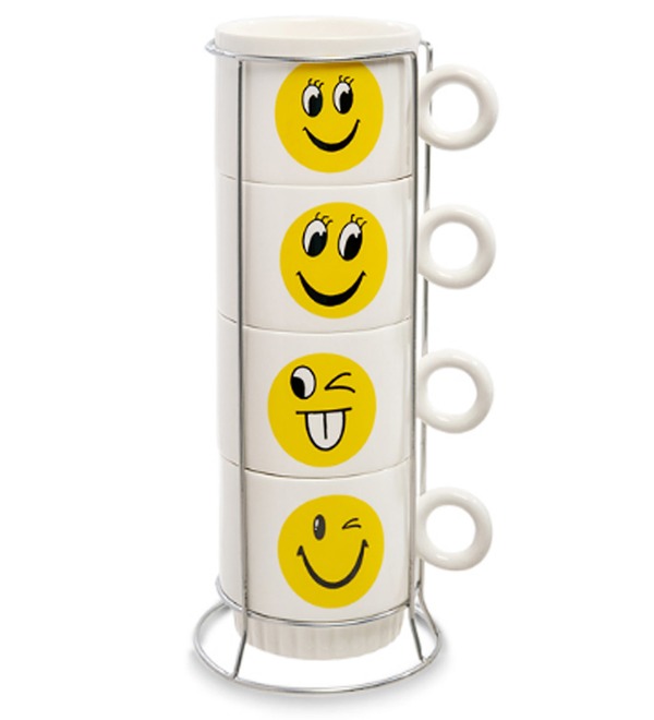 Set of four mugs Smile – photo #1