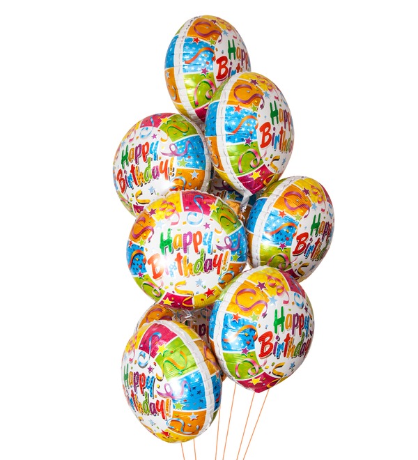 Bouquet of balloons Party (9 or 18 balloons) – photo #1