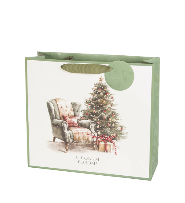 Подарочный пакет средний С Новым Годом! – фото № 1