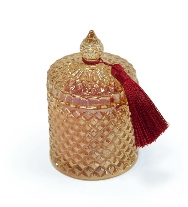 Свеча в хрустале Нежная роза – фото № 2