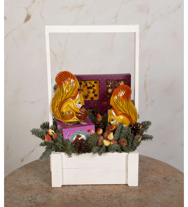 Подарочное кашпо Лесные друзья – фото № 1