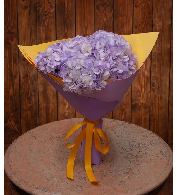Bouquet-solo of lilac hydrangeas (5,7,9,15,25 or 35) – photo #1