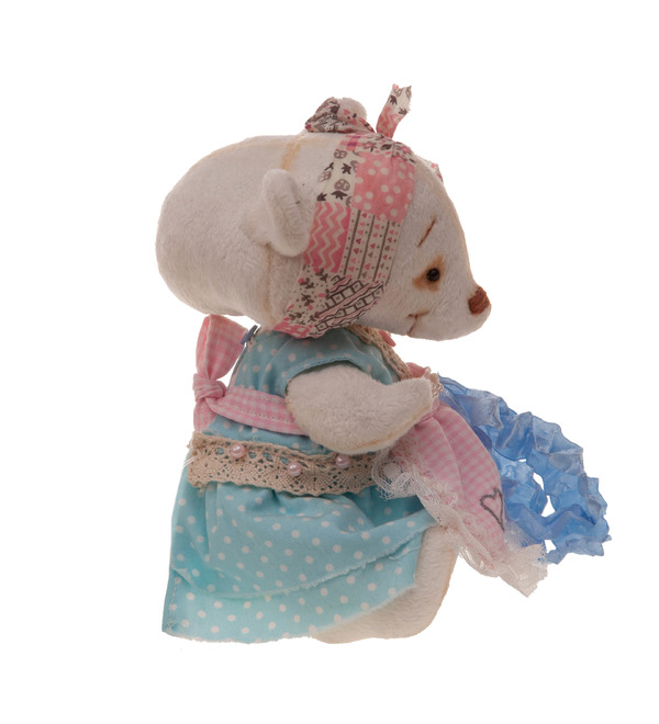 Handmade toy Mouse in an apron – photo #2