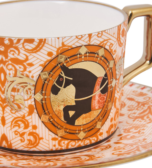 Чайная пара Лошадь (оранжевая) – фото № 3