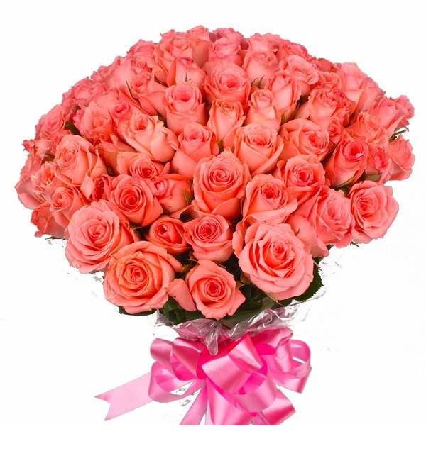 Букет из 60 розовых роз AR62 NEW – фото № 1