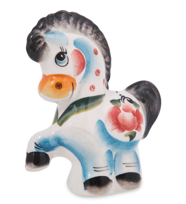 Статуэтка Лошадка-Буран (Гжельский фарфор) – фото № 1