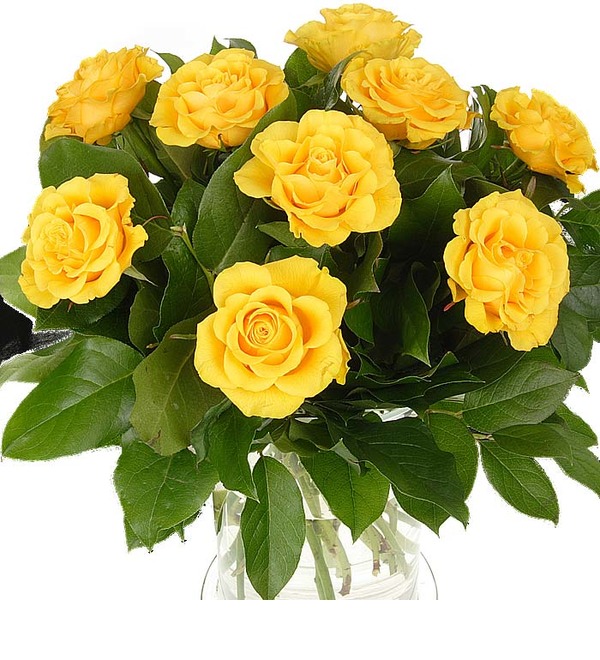 Букет из 9 желтых роз Солнечное затмение – фото № 5