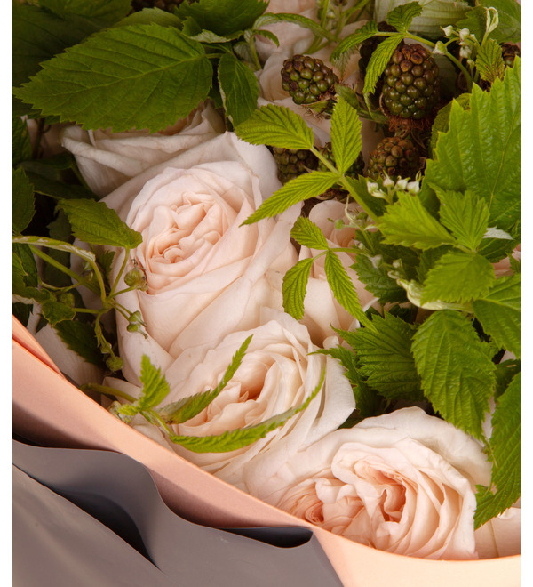 Букет-соло пионовидных роз White OHara (15,25,35,51,75 или 101) – фото № 2