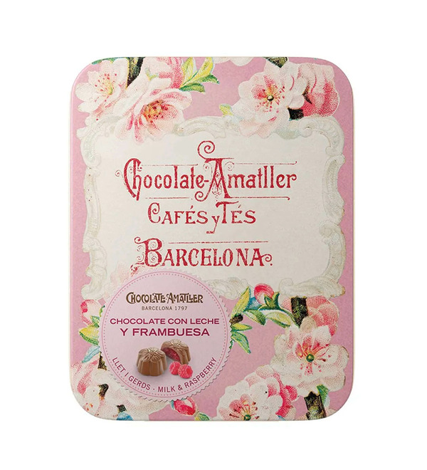 Шоколадные конфеты с малиновой начинкой Chocolate Amatller, 72 гр. – фото № 2