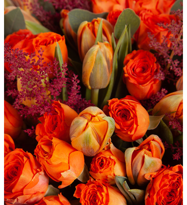 Bouquet-trio Fiery heart – photo #3