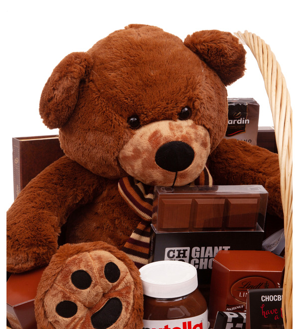 Подарочная корзина Шоколадный медвежонок – фото № 3
