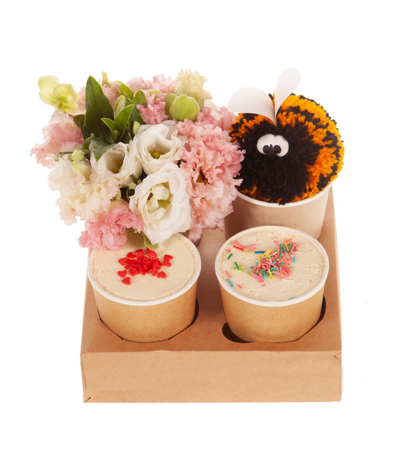 Gift set of desserts with flowers My sweet – photo #4