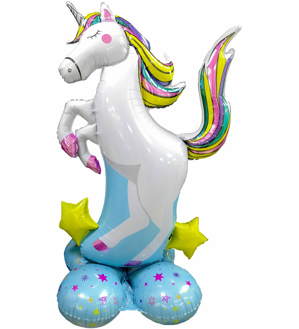 3D Ball Rainbow Unicorn (127 cm) – photo #1