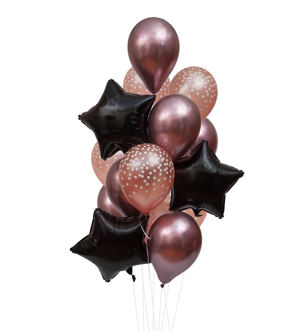 Bouquet of balloons Sincere congratulations (15 or 31 balloons) – photo #1