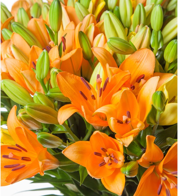 Bouquet of 45 lilies For You – photo #3