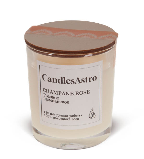 Ароматическая свеча Champane Rose Розовое шампанское – фото № 1