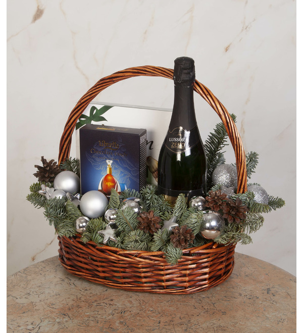 Подарочная корзина Серебряный снег – фото № 3
