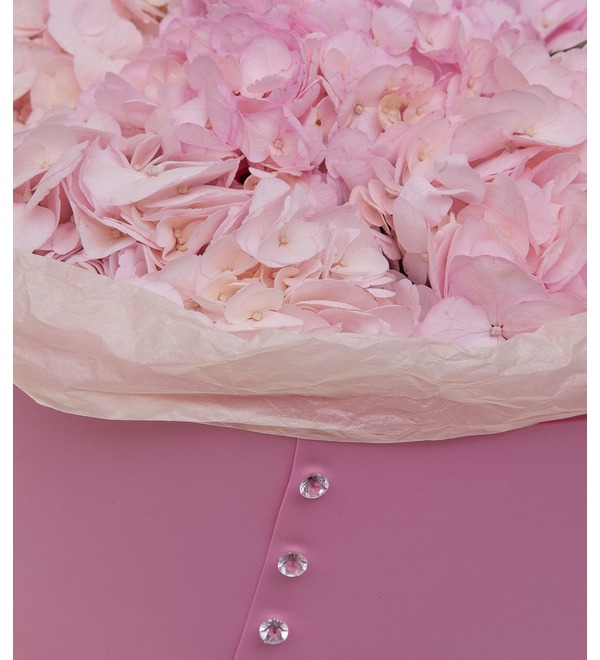 Букет-соло розовых гортензий (5,7,9,15,25 или 35) – фото № 2