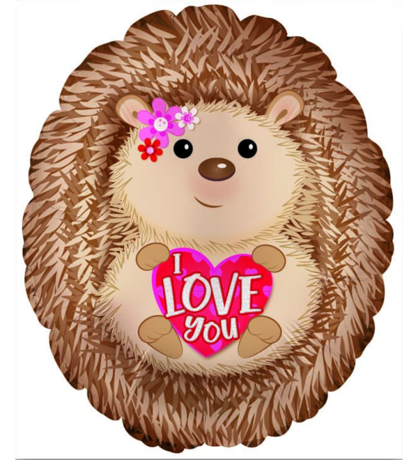 Balloon Hedgehog in love (51 cm) – photo #1