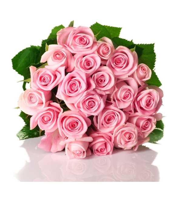 Букет с розовыми розами BZ16 SAN – фото № 1