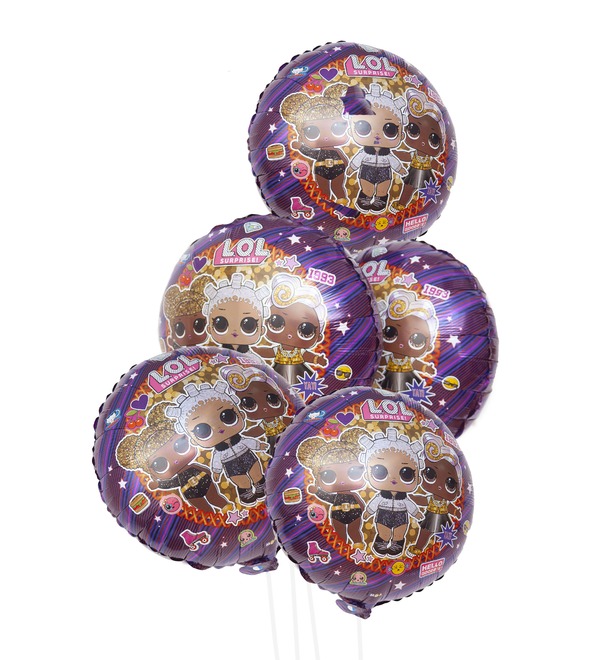 Букет шаров Гламурные подружки (5 или 11 шаров) – фото № 1