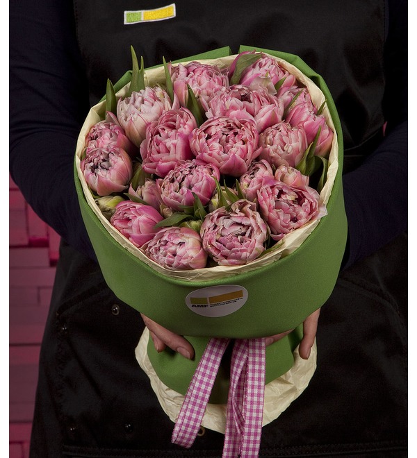 Букет-соло пионовидных тюльпанов Love You (15,25 или 35) – фото № 1