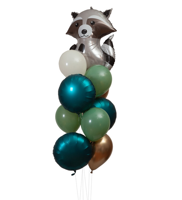 Bouquet of balloons Raccoon – photo #1