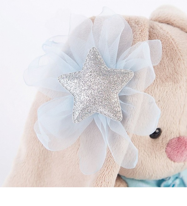 Мягкая игрушка Зайка Ми в голубом платье со звездой IM20158 SAN – фото № 4