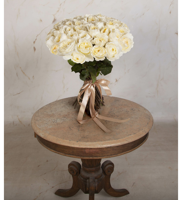 Букет-соло роз David Austin Patience (51, 75 или 101) – фото № 4